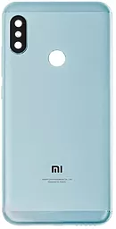 Задняя крышка корпуса Xiaomi Mi 6X / Mi A2 со стеклом камеры Original Blue