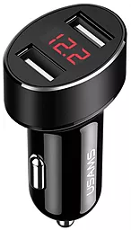 Автомобільний зарядний пристрій Usams C1 Digital Display 2USB Black (US-CC045)