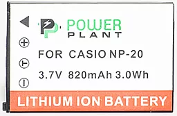 Акумулятор для фотоапарата Casio NP-20 (820 mAh) DV00DV1042 PowerPlant - мініатюра 2