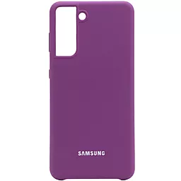 Чехол Epik Silicone Cover Full Protective (AA) Samsung G991 Galaxy S21 Grape