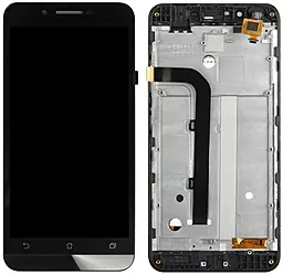 Дисплей Asus ZenFone Go ZC500TG (Z00VD) с тачскрином и рамкой, Black