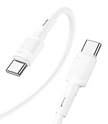 Кабель USB PD Hoco X83 Victory 60W USB Type-C - Type-C Cable White - миниатюра 2