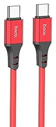 Кабель USB PD Hoco X86 Spear 60W 3A USB Type-C - Type-C Cable Red