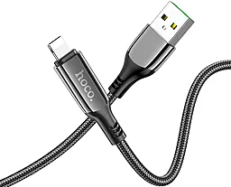 Кабель USB Hoco S51 Extreme 1.2m 2.4A Lightning Cable Black - миниатюра 3