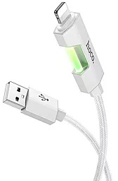 Кабель USB Hoco U123 Regent colorful charging 12w 2.4a 1.2m Lightning gray - миниатюра 4