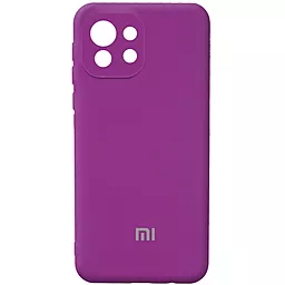 Чехол Epik Silicone Cover Full Camera (AA) для Xiaomi Mi 11 Lite Фиолетовый / Grape
