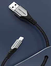 Кабель USB Vention 2.4A Lightning Cable Grey (LABHF) - миниатюра 5
