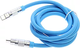 Кабель USB PD XO NB-Q228B 60w 3a 1.2m USB Type-C - Type-C сable blue - миниатюра 2