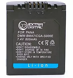 Акумулятор для фотоапарата Panasonic S006E (800 mAh) BDP2577 ExtraDigital