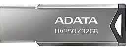 Флешка ADATA UV350 32GB Silver (AUV350-32G-RBK) - миниатюра 2