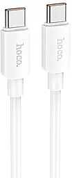 Кабель USB PD Hoco X96 100W 3A USB Type-C - Type-C Cable White