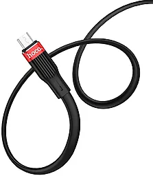 Кабель USB Hoco U72 Forest Silicone micro USB Cable Black - миниатюра 2