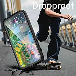 Чохол Shellbox DOT Waterproof Case для iPhone 14 Pro Black - мініатюра 4
