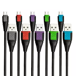 USB Кабель Scosche syncABLE™ Micro USB Cable Black / Green (USBM3G) - мініатюра 3