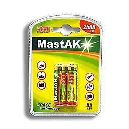 Аккумулятор MastAK AA (R6) NiMH 2500mAh 1 шт - миниатюра 2