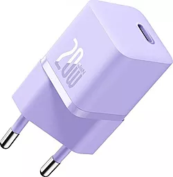 Сетевое зарядное устройство Baseus Fast Charger GaN5 20W USB-C Violet (CCGN050105) - миниатюра 2