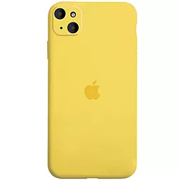 Чехол Silicone Case Full Camera for Apple IPhone 14 Plus Yellow