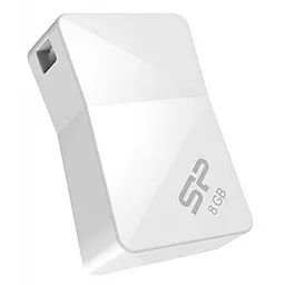 Флешка Silicon Power 8Gb Touch T08 White USB 2.0 (SP008GBUF2T08V1W) - миниатюра 2