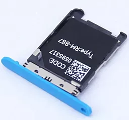 Держатель (лоток) Сим карты Nokia Lumia 720 Blue