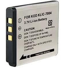 Аккумулятор для фотоаппарата Kodak KLIC-7004, Fuji NP-50, Pentax D-LI68 (1000 mAh)