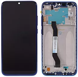 Дисплей Xiaomi Redmi Note 8, Note 8 2021 с тачскрином и рамкой, Blue