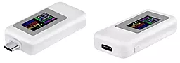 USB тестер Keweisi KWS-1902С USB-C 4/30V 1/5A White - миниатюра 2