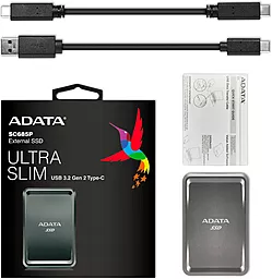 SSD Накопитель ADATA SSD USB 3.2 250GB ADATA (ASC685P-250GU32G2-CTI) - миниатюра 6