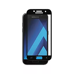 Защитное стекло Silk Print для Samsung A520 Galaxy A5 2017 Black