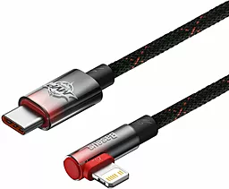 Кабель USB PD Baseus MVP 2 Elbow-shaped 20W 2M USB Type-C - Lightning Cable Black/Red (CAVP000320) - миниатюра 3