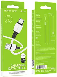 Кабель USB Borofone BX84 Rise 3A USB Type-C Cable White - миниатюра 4