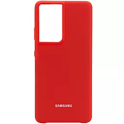 Чехол Epik Silicone Cover Full Protective (AA) Samsung G998 Galaxy S21 Ultra Red