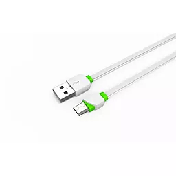 Кабель USB LDNio micro USB Cable White (LS12) - миниатюра 2