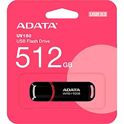 Флешка ADATA 512 GB UV150 USB 3.2 (AUV150-512G-RBK) - мініатюра 2