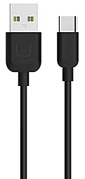 Кабель USB Usams U-Turn USB Type-C Cable Black (US-SJ099)