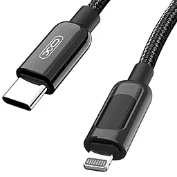 USB PD Кабель XO NB-Q203A Digital Display 20W USB Type-C - Lightning Cable Black
