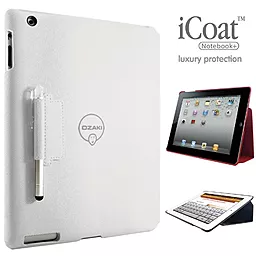 Чехол для планшета Ozaki iCoat Notebook+ for iPad 4/iPad 3/iPad 2 White (IC509WH) - миниатюра 4