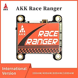 Трансмиттер AKK Race Ranger 5,8G VTX FPV 200 мВт/400 МВт/800 МВт/1600 мВт с поддержкой Smart Audio (RP-SMA Iternational) - миниатюра 2