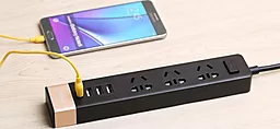 Сетевой фильтр (удлинитель) Remax RU-S2 Charger 4 USB Black - миниатюра 4