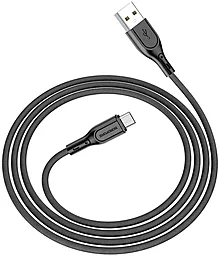 Кабель USB Borofone BX66 2.4A micro USB Cable Black - миниатюра 3