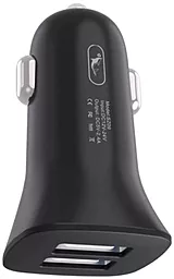 Автомобильное зарядное устройство SkyDolphin SZ09T 15w QC3.0 2xUSB-A ports car charger + USB-C cable black (AZP-000110) - миниатюра 2