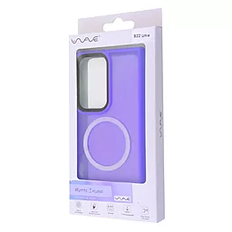 Чехол Wave Matte Insane Case with MagSafe для Samsung Galaxy S22 Ultra Light Purple - миниатюра 3