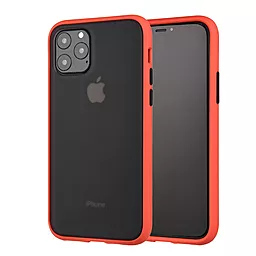 Чехол MAKE для Apple iPhone 11 Pro Max Frame (Matte PC+TPU) Red