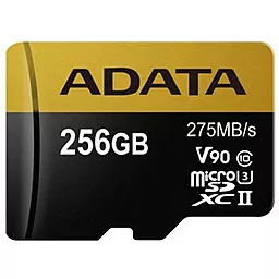 Карта памяти ADATA microSDXC 256GB Premier ONE Class 10 UHS-II U3 V90 (AUSDX256GUII3CL10-CA1) - миниатюра 2