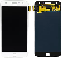 Дисплей Motorola Moto Z Play (XT1635, XT1635-01, XT1635-02) с тачскрином, (OLED), White