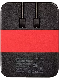 Мережевий зарядний пристрій TYLT Wall Travel Charger 4,2A Dual USB Port Black-Red (USBTC42RD-EUK) - мініатюра 3