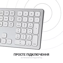 Клавиатура OfficePro SK1550  White - миниатюра 10