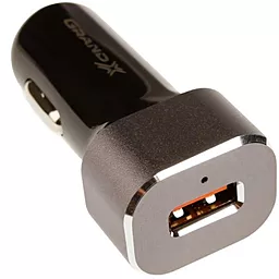 Автомобильное зарядное устройство с быстрой зарядкой Grand-X 18w QС3.0 home charger + USB-C cable black (CH-27TC) - миниатюра 2