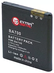 Аккумулятор Sony Ericsson C1505 Xperia E / BA700 / BMS6345 (1500 mAh) ExtraDigital - миниатюра 2