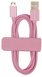 Кабель USB Momax Elite LINK micro USB Cable Rose Gold (DDM3L2) - миниатюра 3