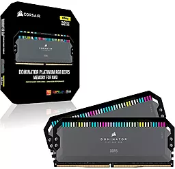 Оперативная память Corsair 32 GB (2x16GB) DDR5 6000 MHz Dominator Platinum RGB AMD EXPO (CMT32GX5M2D6000Z36) - миниатюра 6